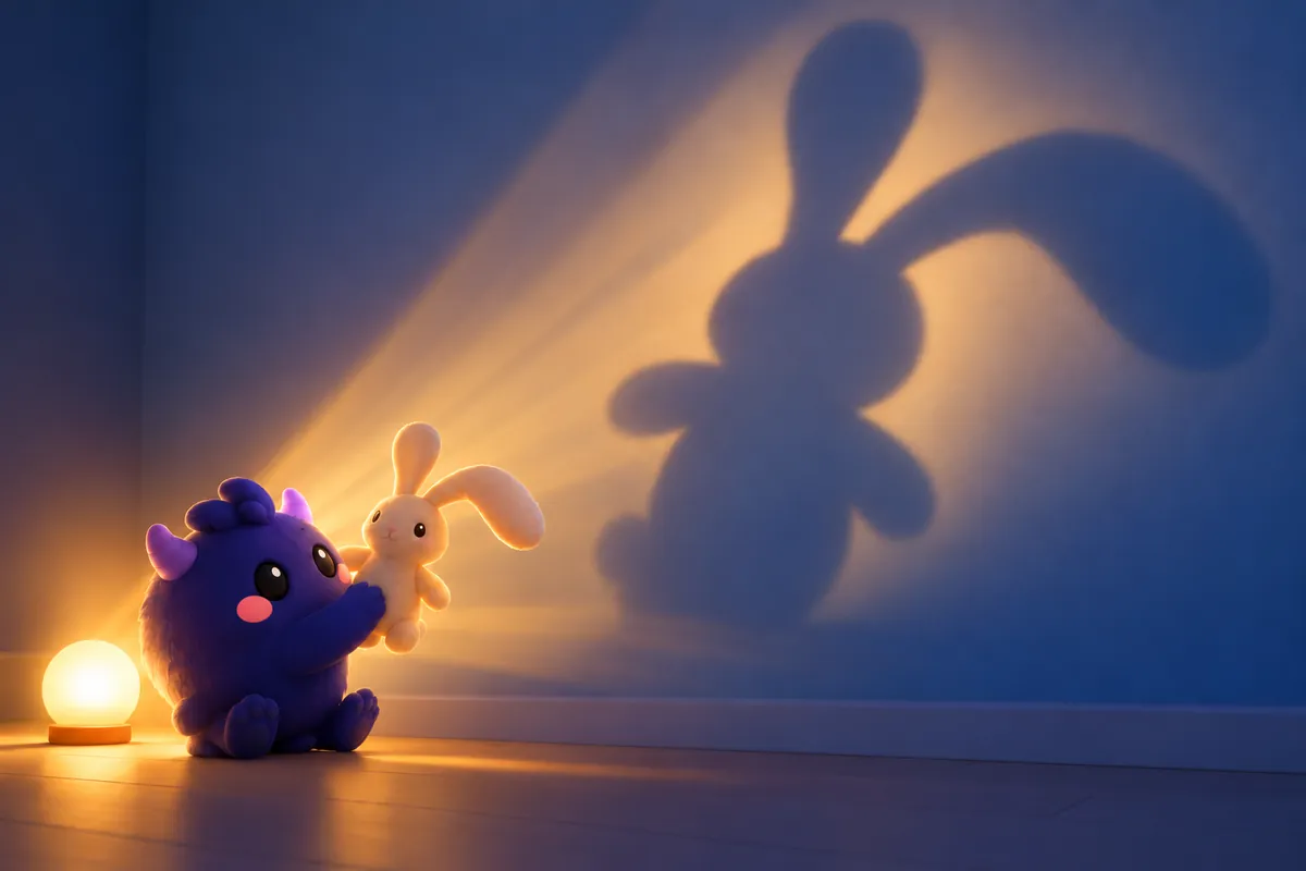Painted picture for the question What makes the shadows on my wall?