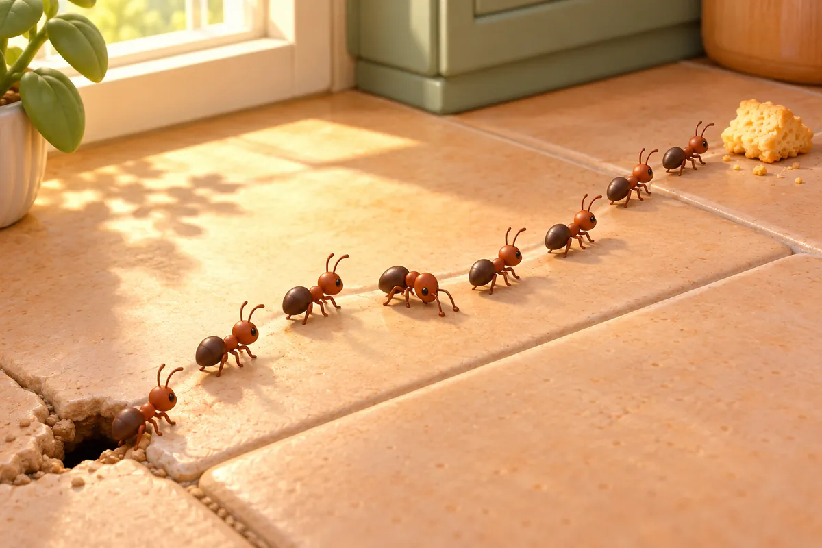 Painted picture for the question How do ants find their way home?