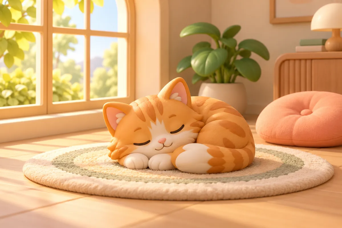 Painted picture for the question Why do cats purr?