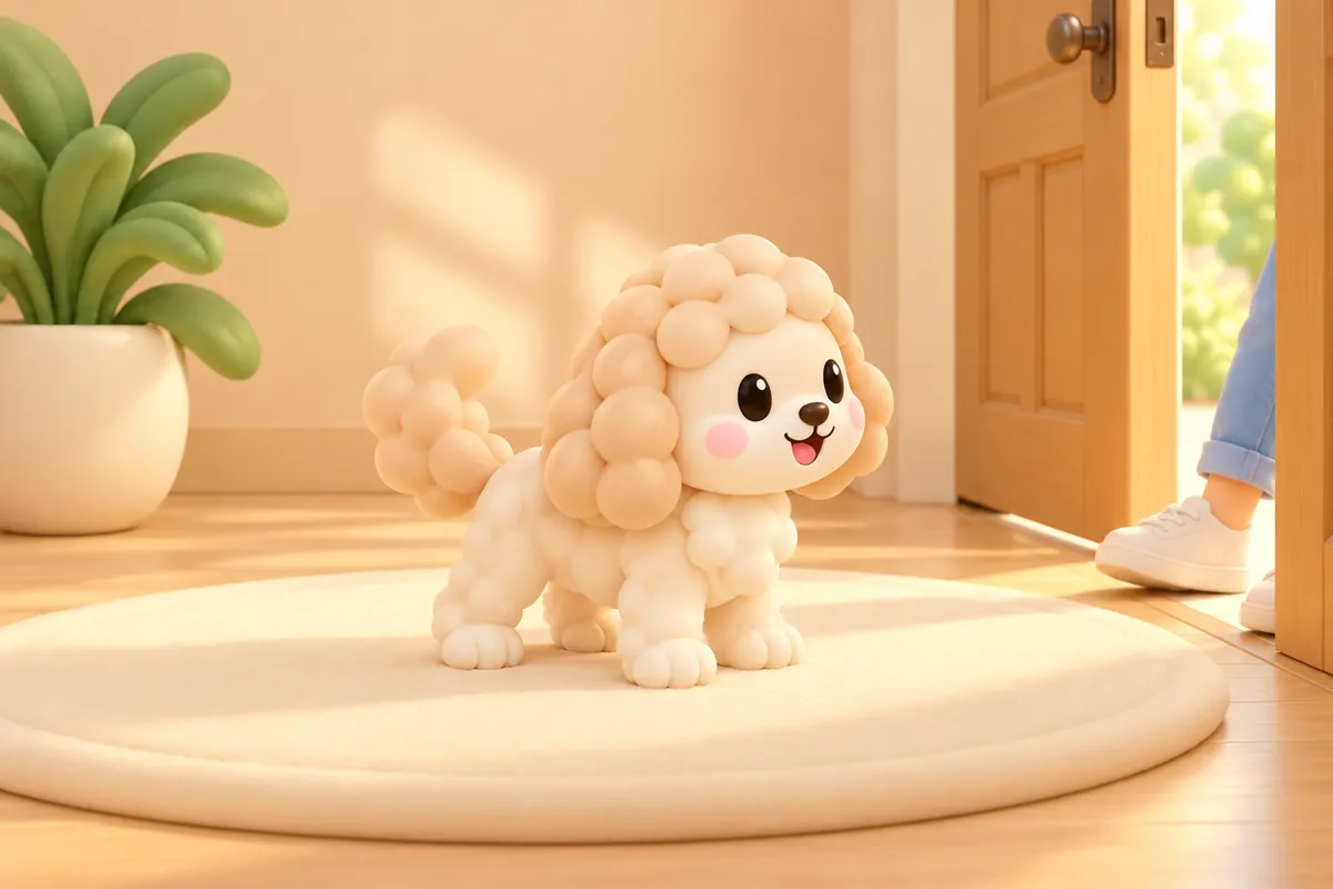 Painted picture for the question Why do dogs wag their tails?