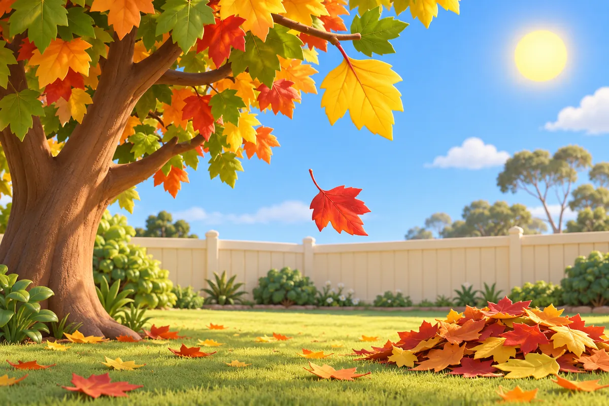 Painted picture for the question Why do leaves change colour?