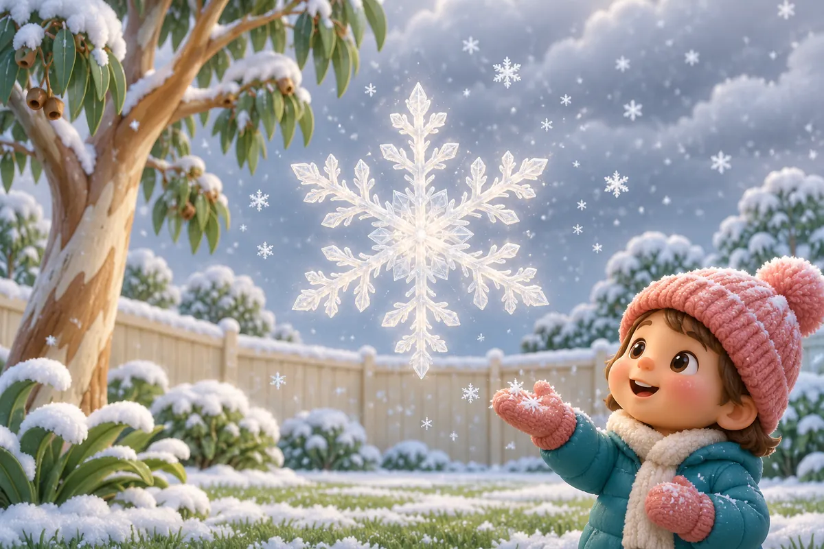 Painted picture for the question How is snow made?