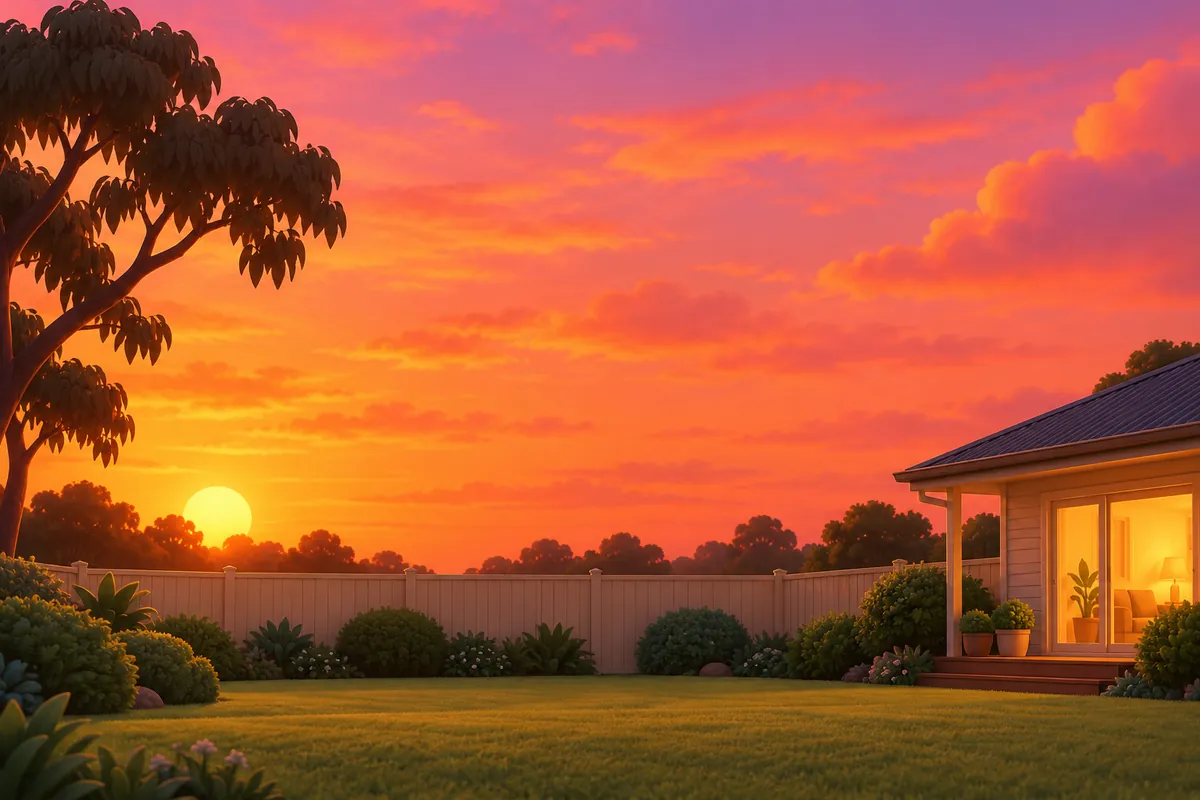 Painted picture for the question Why are sunsets orange?