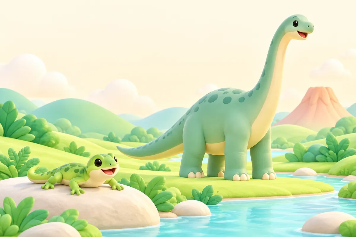 Painted picture for the question What is a dinosaur?