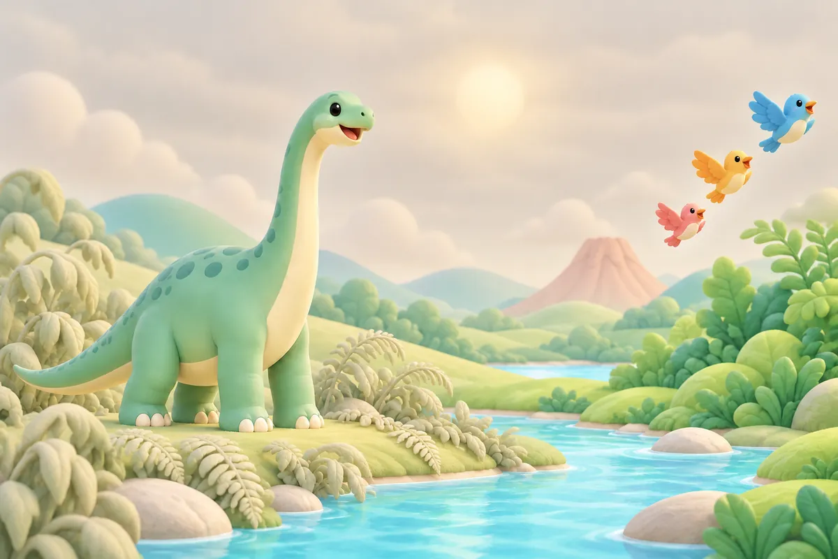 Painted picture for the question Where did the dinosaurs go?
