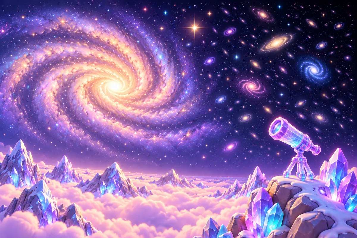 Painted picture for the question How big is the universe?